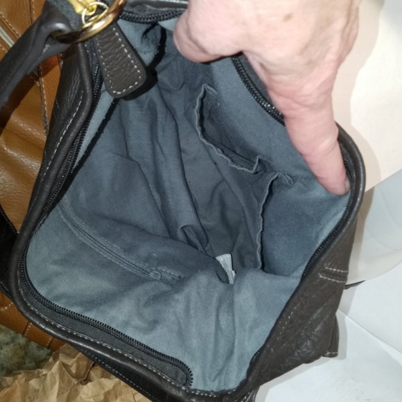 Dark brown leather purse - Picture 4 of 4